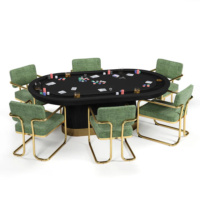 Prohibition Texas Hold'em Poker Table Black