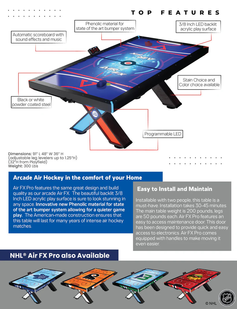 NHL Air FX Pro Air Hockey