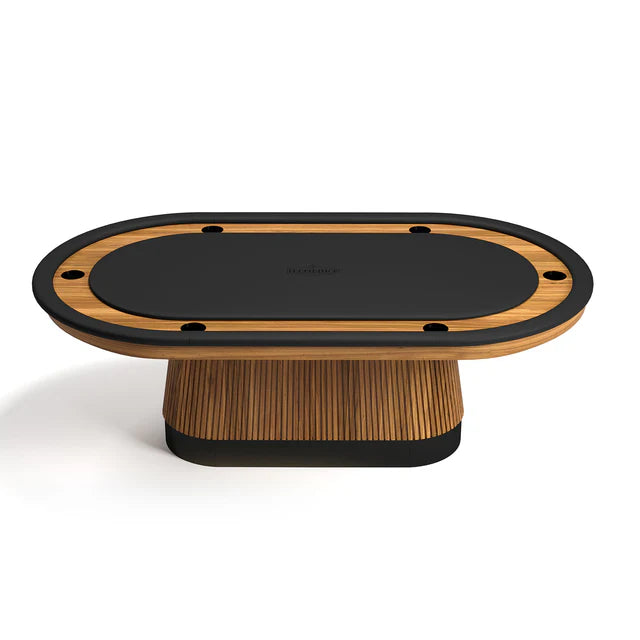 Prohibition Texas Hold'em Poker Table Walnut