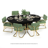 Prohibition Texas Hold'em Poker Table Dining Top Black