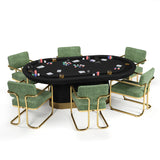 Prohibition Texas Hold'em Poker Table Black